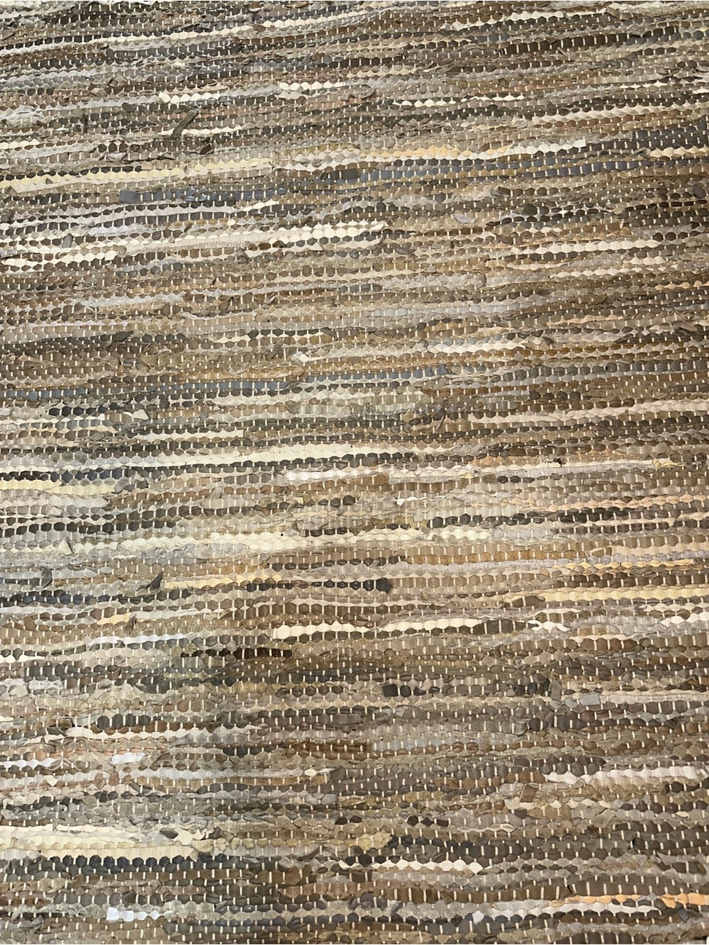 Pottery Barn Leather Rug-Beautiful! - Picture 7 of 8